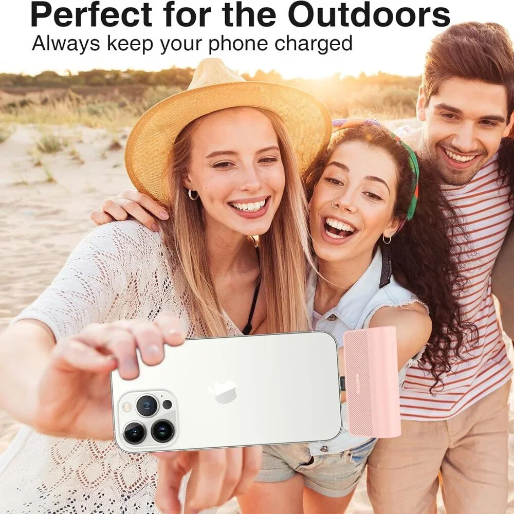 Portable Charger for iPhone,5000mAh Ultra-Compact Small Portable Charger Compati
